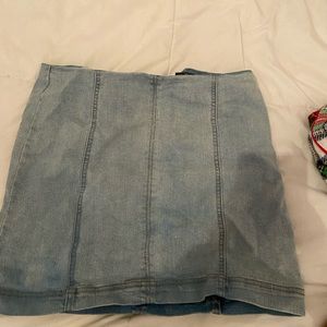 cute light denim skirt